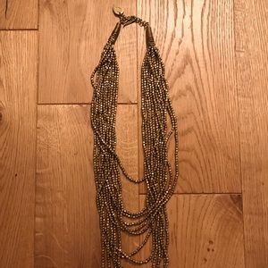 Fun, Long, Gold Layered Necklace EUC
